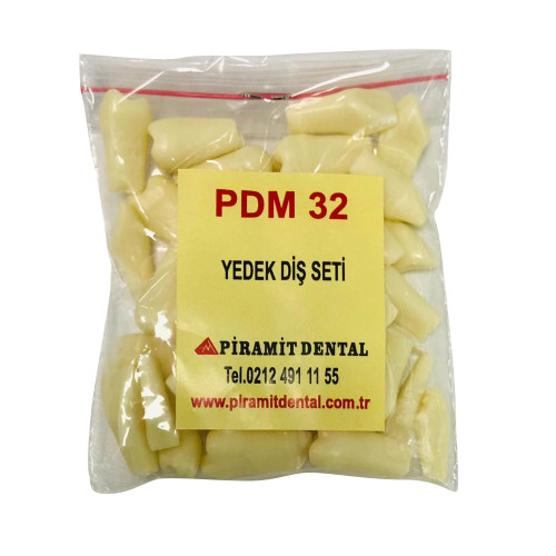 PDM 32-YEDEK DİŞ SETİ SARI(BASİT FANTOM  ÇENELERE UYUMLUDUR-VİDA YERİ DELİKSİZDİR)