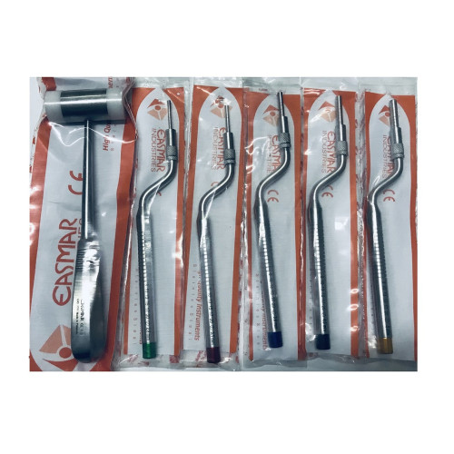 SİNÜS LİFT OSTEOTOM SETİ EASMAR İÇBÜKEY (10'LU KASET HEDİYE)