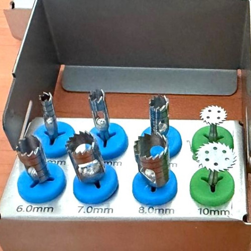 TREFAN FREZ SETİ  6'LI FREZ+ 2 ADET DİSK+KASETİ İLE